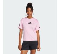 T-shirt adidas Z.N.E. manches courtes rose clair noir femme - M