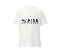 T-Shirt Adulte Marine Nationale - Style Naval, Esprit Militaire et Maritime, pour passionnés de la mer et de la défense