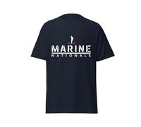 T-Shirt Adulte Marine Nationale - Style Naval, Esprit Militaire et Maritime, pour passionnés de la mer et de la défense