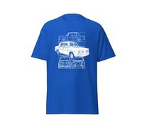 T-Shirt Adulte Voiture Classique R8 Berline Rétro Vintage Course Automobile Sport Mécanique Design Original Légende Automobile Style Rallye Sportif