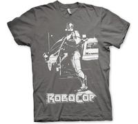 T-Shirt affiche Robocop - Moyen - Gris foncé