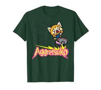 T-Shirt Aggretsuko Office Chair Rage T-Shirt, Homme, Vert Forêt, XXL