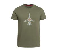 Alpha Industries Air Force Sketch T-Shirt pour homme Taille XL - Vert olive