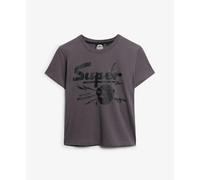 T-shirt ajustÃ© femme Superdry Band Merch Gris L