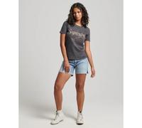Superdry Vintage Merch Store Skinny Short Sleeve T-shirt Noir L Femme