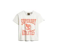 T-shirt ajustÃ© floquÃ© femme Superdry Varsity Blanc S