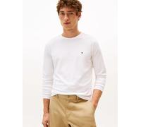 T-Shirt Ajusté À Manches Longues Stretch Slim Fit Long Sleeve Tee/White - Xxxl