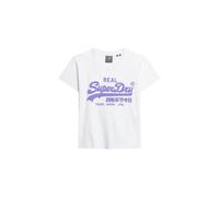 Superdry Neon Vl Graphic Fitted Short Sleeve T-shirt Blanc M Femme