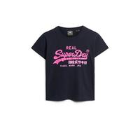 Superdry Neon Vl Graphic Fitted Short Sleeve T-shirt Vert S Femme