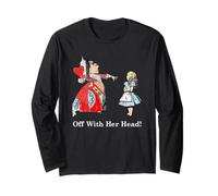 T-Shirt Alice and The Queen of Hearts Off with Her Head Manche Longue
