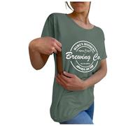 T Shirt Allaitement Femme Manches Courtes et Col Rond Haut Maternité Femme Zip Côté Top Allaitement Femme T-Shirts Allaitement Zip Débardeur de Maternité Doux Top Tunique