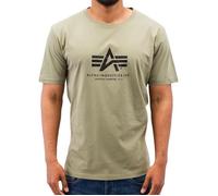 T-shirt - Alpha Industries - 100501 Basic - Vert - 100% coton - Manches courtes M