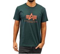 T-shirt - Alpha Industries - 100501 Basic - Vert - Manches Courtes - 100% Coton S