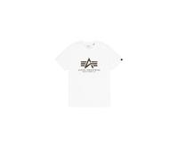 T-shirt Alpha Industries Basic Big Logo Effect Print Blanc L