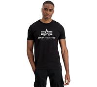 T-shirt Alpha Industries Basic Foil Print Noir M