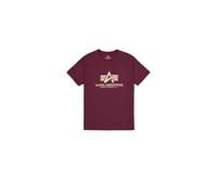 Alpha Industries Basic T-Shirt, Dark Cherry, L Homme