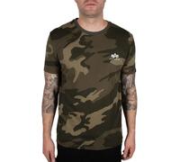 Alpha Industries Basic Small Logo Camo Short Sleeve T-shirt Vert S Homme