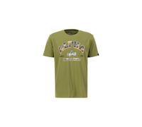T-shirt College Camo Alpha Industries - Moss Green S
