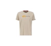 T-shirt Alpha Industries Label PP Beige M
