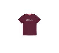 Alpha Industries Label Short Sleeve T-shirt Violet L Homme