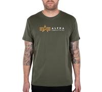T-shirt Alpha Industries Label T Vert S