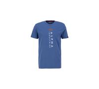 T-shirt Alpha Industries R Print Bleu S