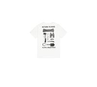 Alpha Industries Return Short Sleeve T-shirt Blanc XL Homme