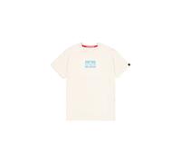 Alpha Industries Satin Logo Short Sleeve T-shirt Beige XL Homme