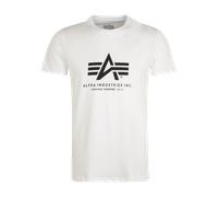 Alpha Industries Basic Big Logo T-Shirt pour homme Taille XL - Blanc