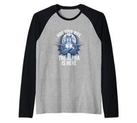 T-Shirt Alpha Wolf Meme Hide Your Wife The Alpha is Here Manche Raglan