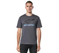 Alpinestars Original Logo T-Shirt, Charbon/Noir/Bleu, L Homme
