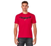 T-Shirt Alpinestars Elliptic CSF RougeS Rouge