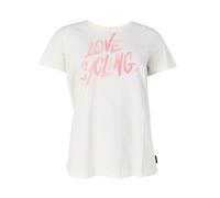 T-Shirt Amour Cyclisme Blanc/Rose XLC Décontracté
