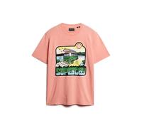 Superdry Neon Travel Graphic Loose Short Sleeve T-shirt Orange L Homme