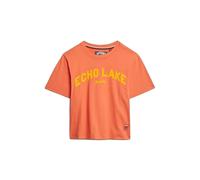 Superdry Outdoor Location Box Loose Short Sleeve T-shirt Orange S Femme