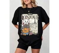 T-shirt ample et oversize The Aristocats, T-shirt pour les amateurs de chats, T-shirt Marie The Aristocats, T-shirt Disneyland, T-shirt assorti Disney, T-shirt Disney World L,M,S,XL,XXLHalloween,Rétro