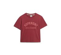 Superdry Athletic Essentials Loose Fit Short Sleeve T-shirt Rouge L Femme