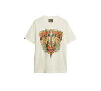 Superdry Biker Rock Graphic Loose Short Sleeve T-shirt Blanc L Homme