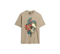 T-shirt ample graphique Superdry Biker Rock Marron XL