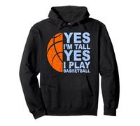 T-Shirt Amusant de Basket-Ball « Yes I'm Tall » Sweat à Capuche