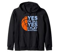 T-Shirt Amusant de Basket-Ball « Yes I'm Tall » Sweat à Capuche