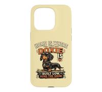 T-Shirt Amusant Doxie Dog Built Low Runs The Show Teckel Coque pour iPhone 15 Pro