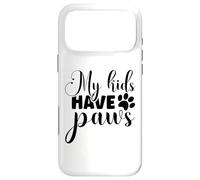 T-Shirt Amusant pour Animaux de Compagnie My Kids Have Paws pour Les Amoureux des Chiens et des Chats Coque pour iPhone 17 Pro Max