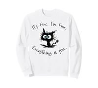 T-Shirt Amusant pour Femme avec Inscription « Its Fine Im Fine Everythings Fine » Sweatshirt