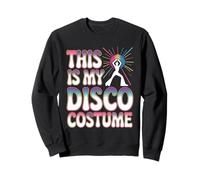 T-Shirt Amusant rétro années 70 avec Inscription « This is My Disco Costume » Sweatshirt