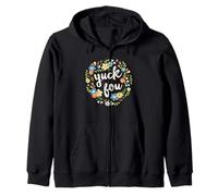 T-shirt amusant Yuck Fou Floral Sweat à Capuche