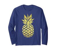 T-Shirt Ananas doré - Styles de Couleur Claire Cool Manche Longue