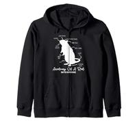 T-shirt Anatomy of Rat pour tous les amateurs de rats et propriétaires de rats d'animaux de compagnie Sweat à Capuche