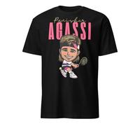 T-shirt Andre Agassi | Tennis | T-shirt Tennis Agassi | Cadeau | Anniversaire | Punisher, noir, Taille XL