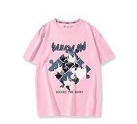 T-Shirt Anime Bocchi The Rock Mode Été Femmes Hommes Décontracté Manches Hauts 2-Pink||3X_l